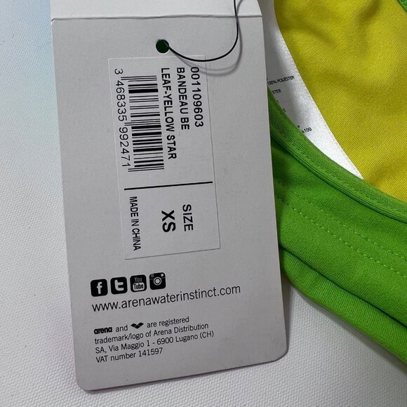 Arena Bikini Top Swimmers Sport Bra Size XS - Picture 6 of 9